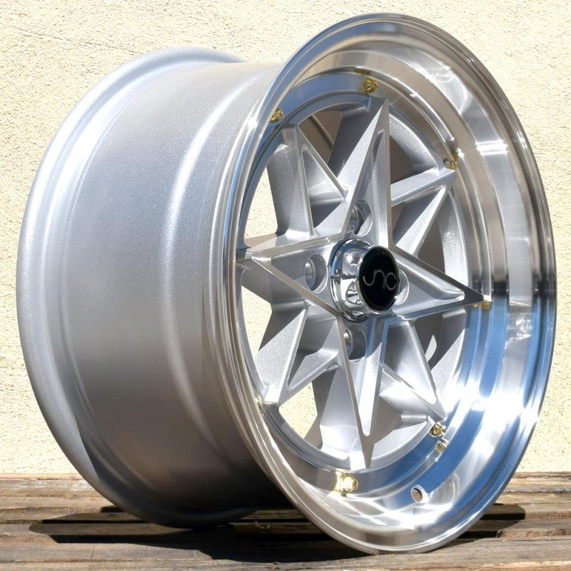 JNC025 SILVER Machined Face Gold Rivets