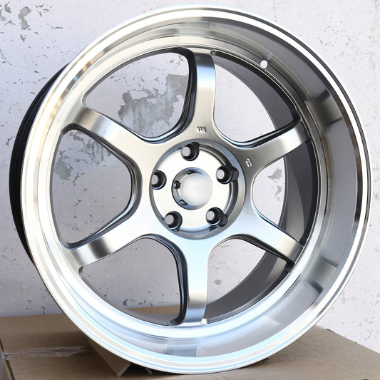 ADVAN RG-D2 Style Wheels Hyper Black Machined Lip | AVN-2