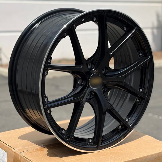 BBS RS-GT Style Wheels Gloss Black Machined Lip | BTS-10
