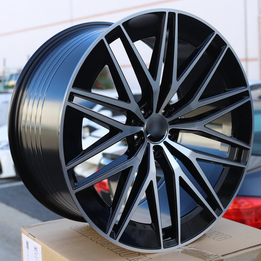 GLE AMG Multi-Spoke Style Wheels Black Machine Face | MB25