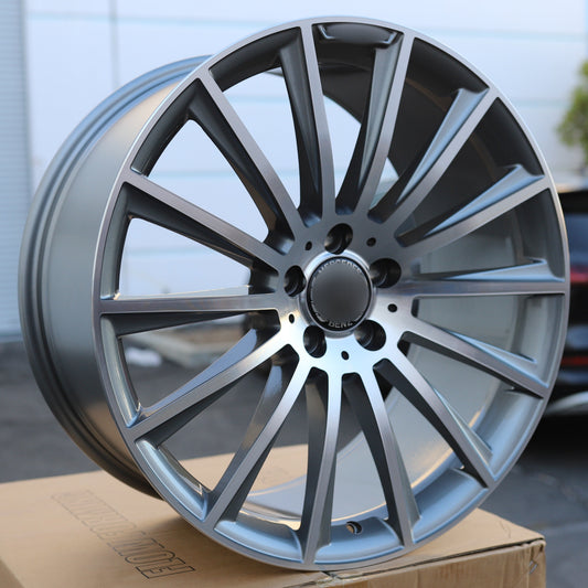 AMG Multi-Spoke Style Wheels Grey Machine Face | MB14