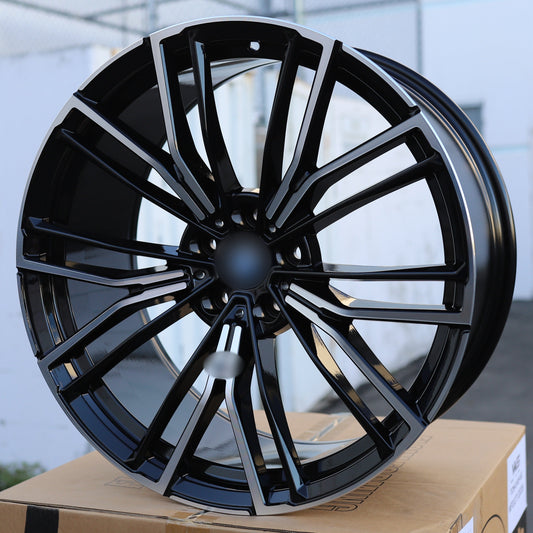 706 Style Wheels Black Machine Face | MS18