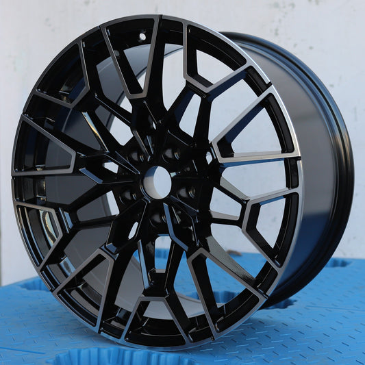 827 CSL Style Wheels Black Machine Face | MS14