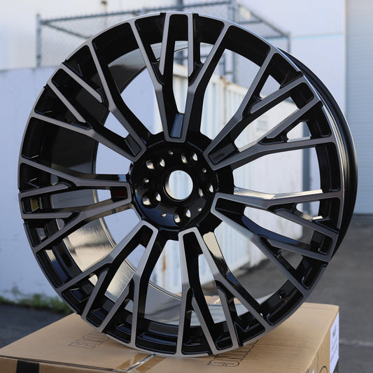 745 Style Wheels Black Machine Face | MS16