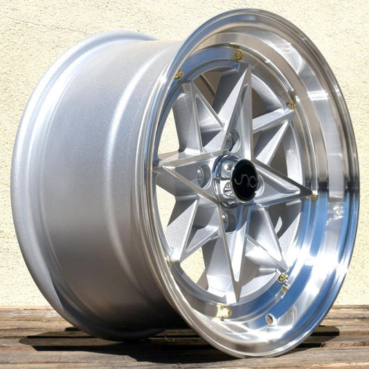 JNC025 SILVER Machined Face Gold Rivets