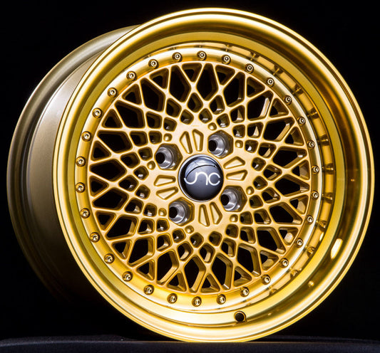 JNC045 Transparent Gold w/ Gold Rivets