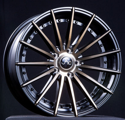 JNC042 Matte Black Machined Bronze Face