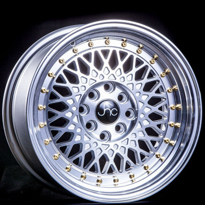 JNC031 Silver Machined Face(Chrome Rivets)
