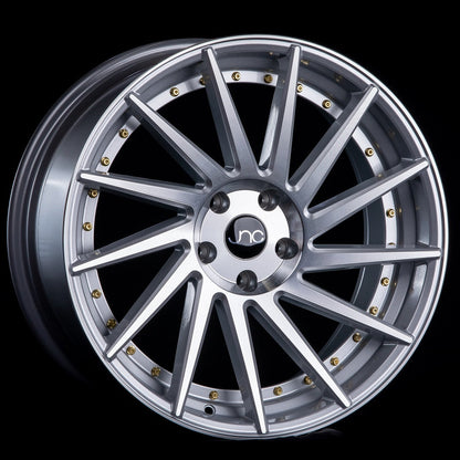 JNC051 Silver Brushed /Gold Rivets