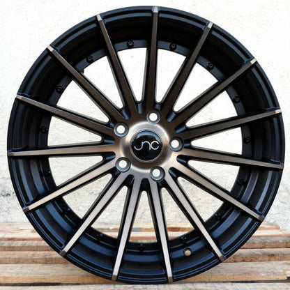 JNC042 Matte Black Machined Bronze Face