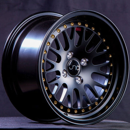 JNC001 Matte Black Gold Rivets