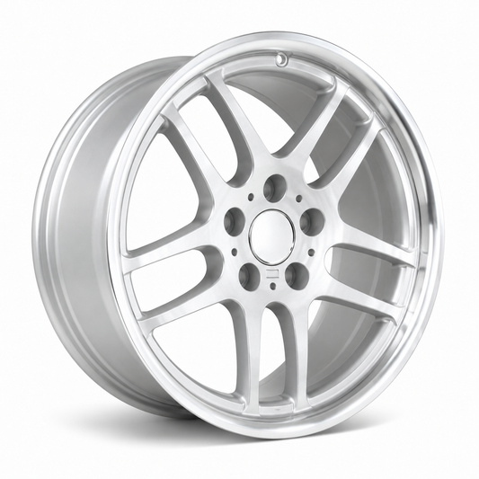 M Parallel 37 Style Wheels Silver Machined Lip | MS01