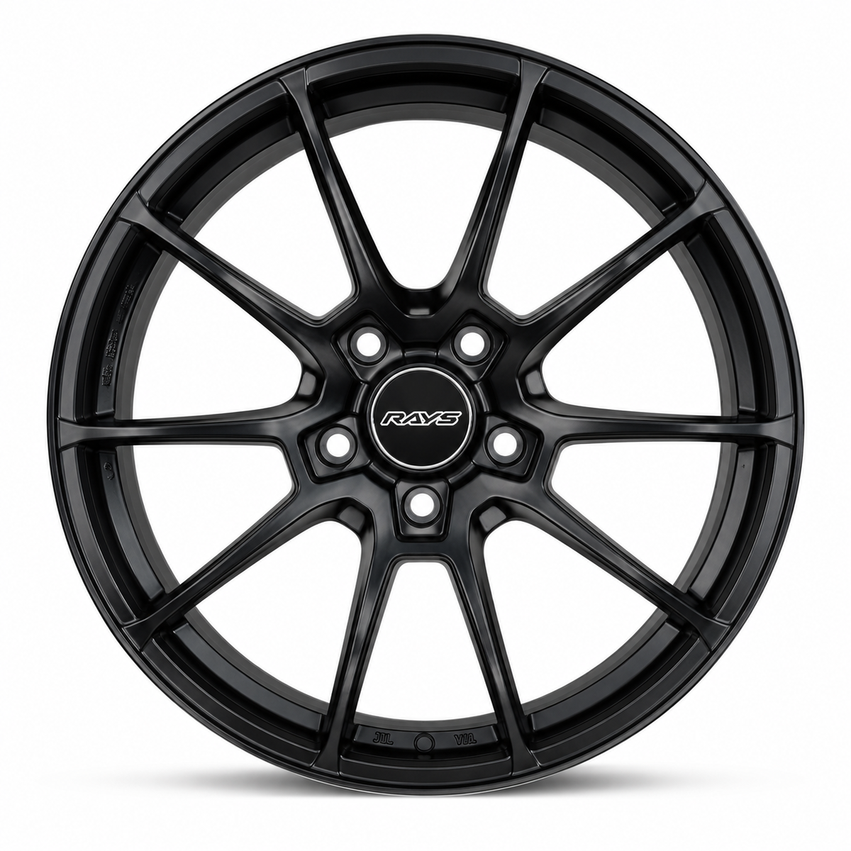 VOLK RAYS G025 Style Wheels Matte Black Machined Lip | RA-2