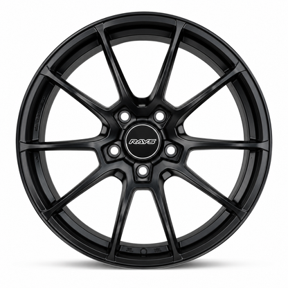 VOLK RAYS G025 Style Wheels Matte Black Machined Lip | RA-2