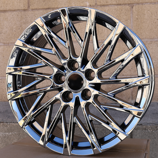 LS500 Style Wheels Black Chrome | LX05