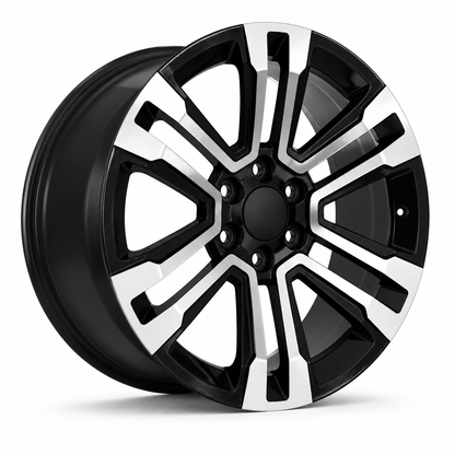 Yukon Denali Style Wheels Black Machined Face | GM02