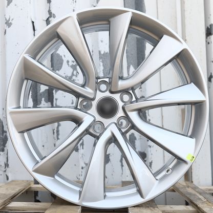 Silver Stiletto Wheels Fits TESLA MODEL 3 & Y 19X8.5" ET40 5X114.3