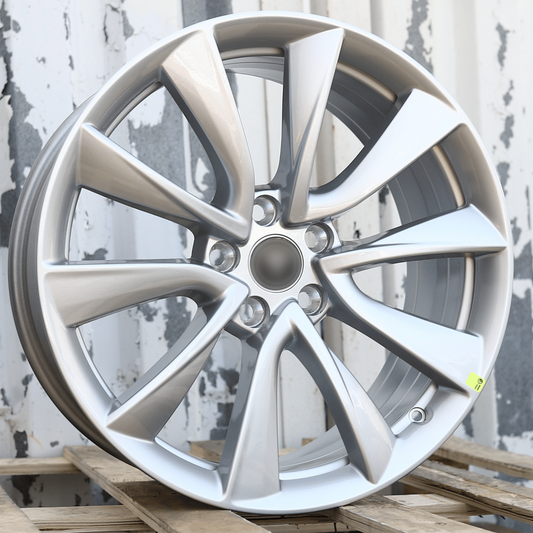 Silver Stiletto Wheels Fits TESLA MODEL 3 & Y 19X8.5" ET40 5X114.3