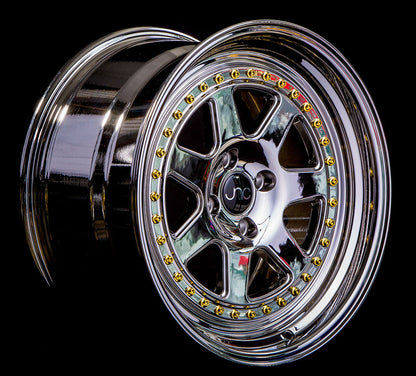 JNC048 PLATINUM WITH GOLD RIVETS