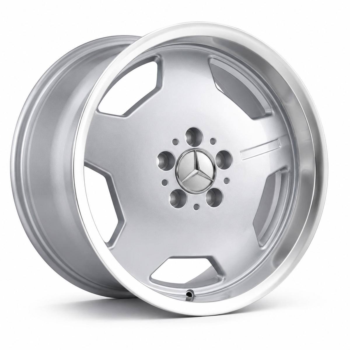 Aero Classic Engraved Style Wheels Silver Machined Lip | MB02-SE