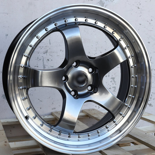 WORK MEISTER S1 Style Wheels Hyper Black Machined Lip | WKS-2