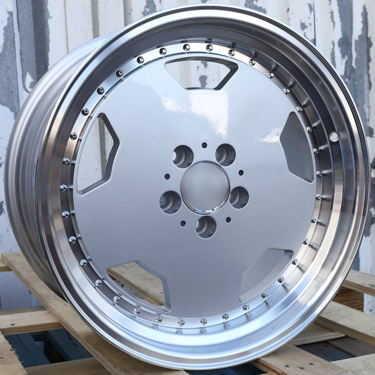 Monoblock Areo 3 Style Wheels Silver Machined Lip | MB01
