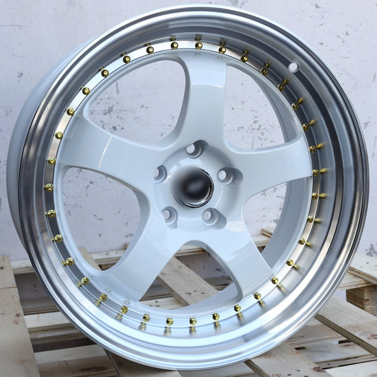 WORK MEISTER S1 Style Wheels White Machined Lip | WKS-2