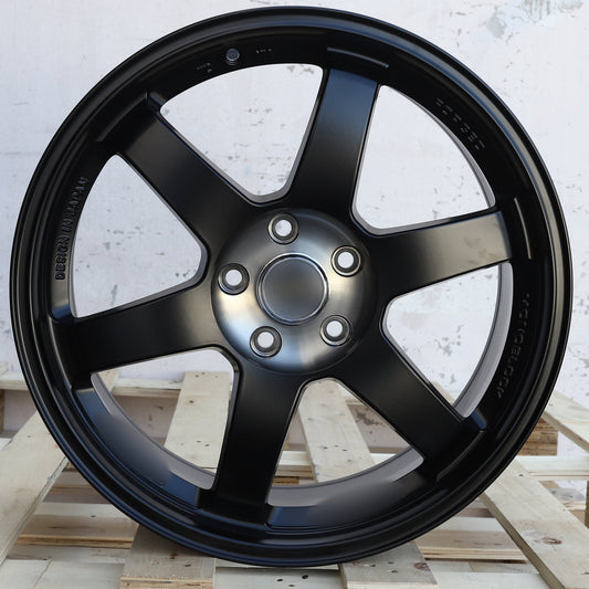 VOLK RAYS TE37 Style Wheels Matte Black Machined Centre | RA-1