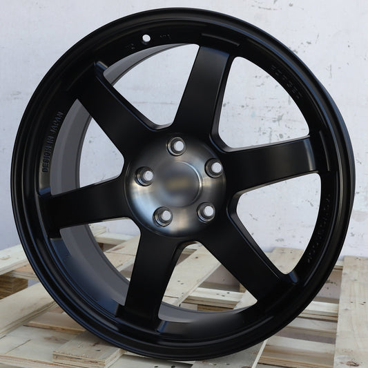 VOLK RAYS TE37 Style Wheels Matte Black Machined Centre | RA-1