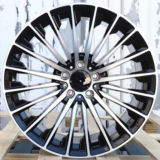 2025 Turbine Style Wheels Black Machined Face | MB09