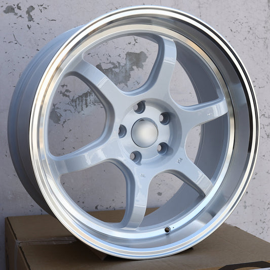 ADVAN RG-D2 Style Wheels White Machined Lip | AVN-2