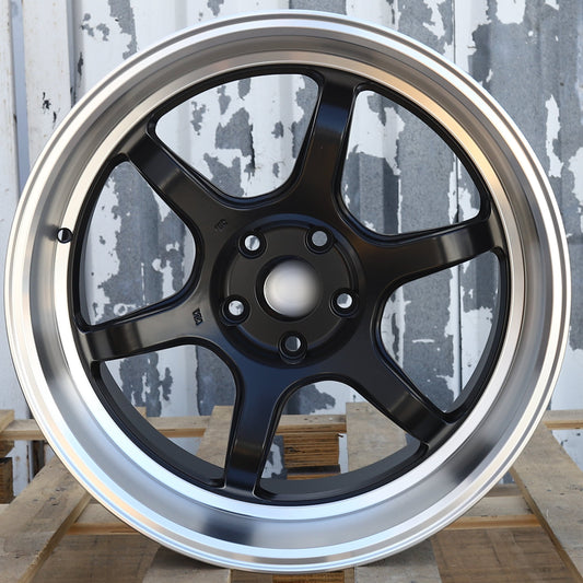 ADVAN RG-D2 Style Wheels Matte Black Machined Lip | AVN-2