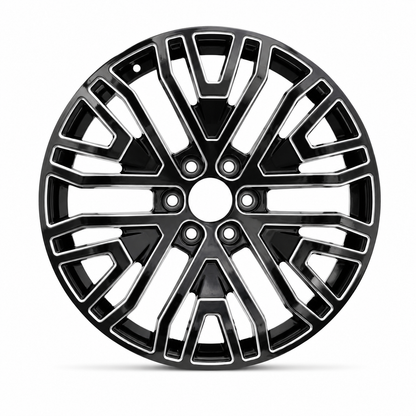 Sierra Yukon Style Wheels Black Milled | GM07