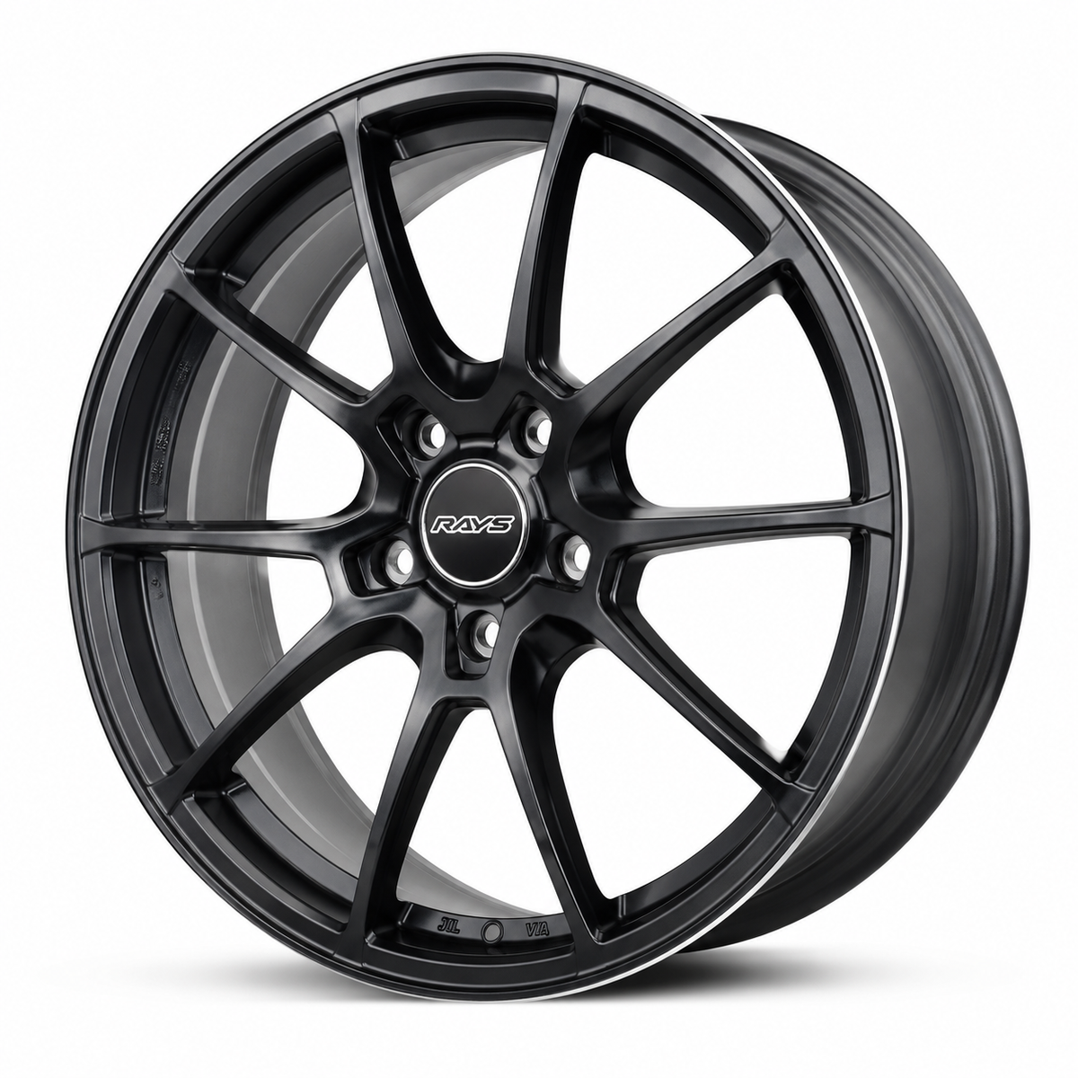 VOLK RAYS G025 Style Wheels Matte Black Machined Lip | RA-2