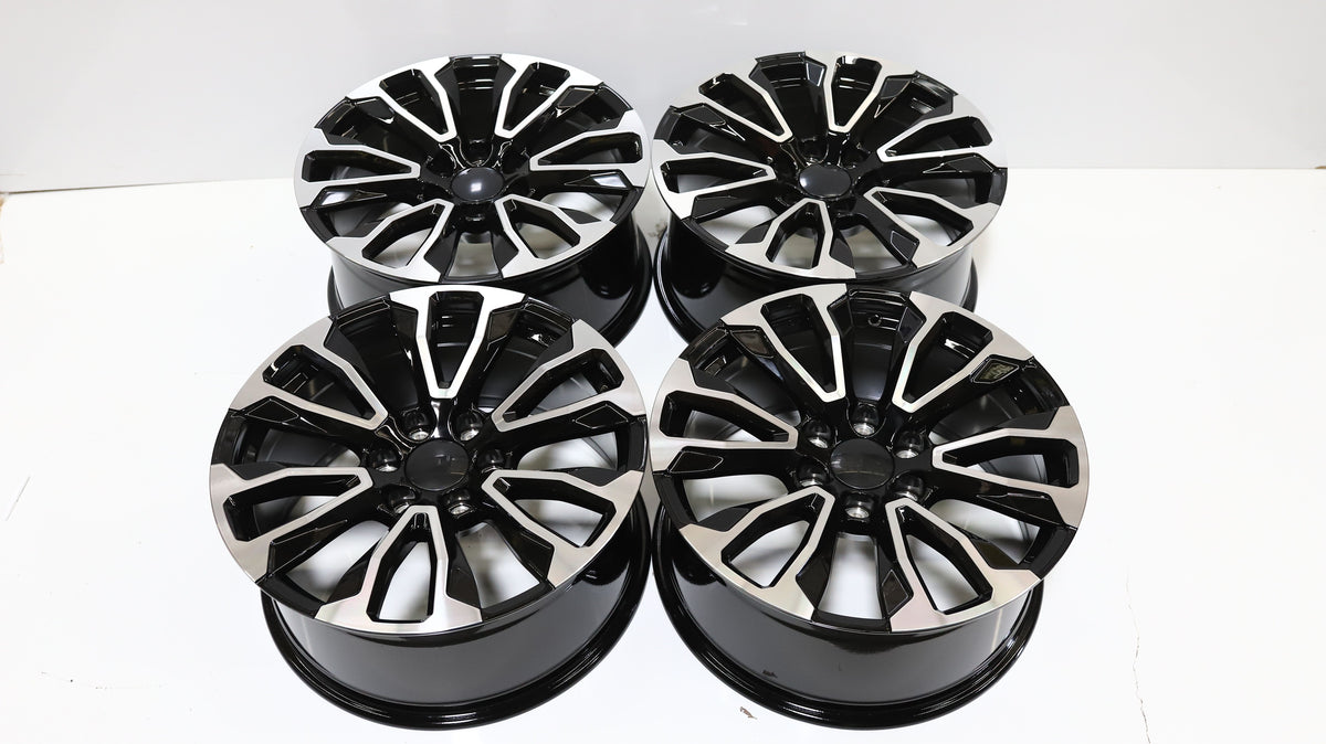 Yukon Denali Style Wheels Black Machined Face | GM02