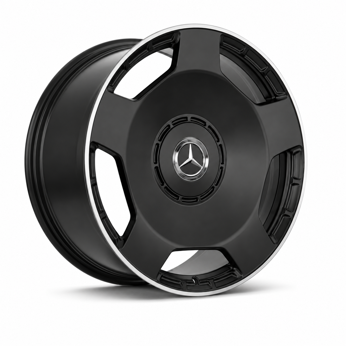 AMG Monoblock Style Wheels Satin Black Machined Lip | MB05