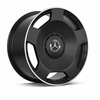 AMG Monoblock Style Wheels Satin Black Machined Lip | MB05