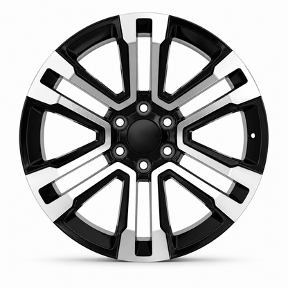 Yukon Denali Style Wheels Black Machined Face | GM02