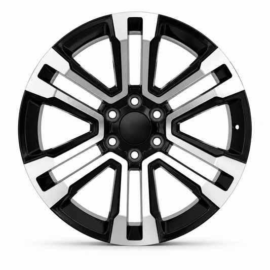 Yukon Denali Style Wheels Black Machined Face | GM02