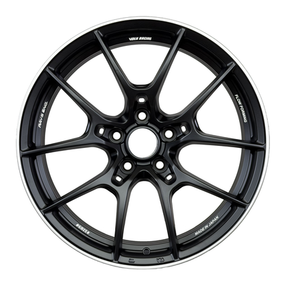 VOLK RAYS G025 Style Wheels Matte Black Machined Lip | RA-2