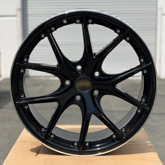 BBS RS-GT Style Wheels Gloss Black Machined Lip | BTS-10