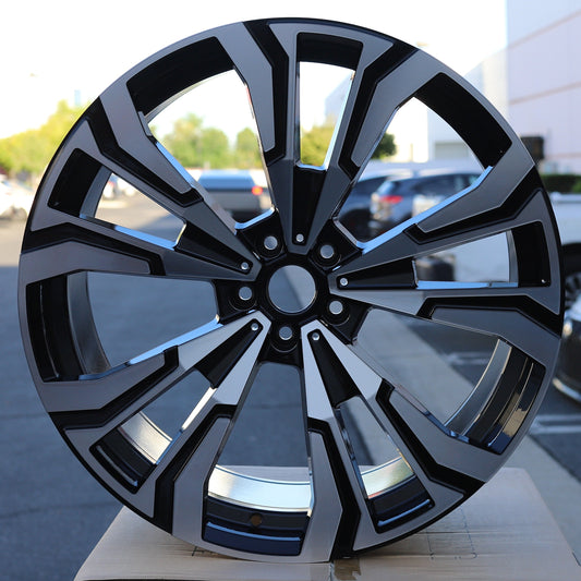914 Style Wheels Black Machine Face | MS17