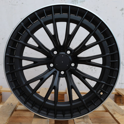 E53 AMG V2 Style Wheels Satin Black Machine Lip | MB23