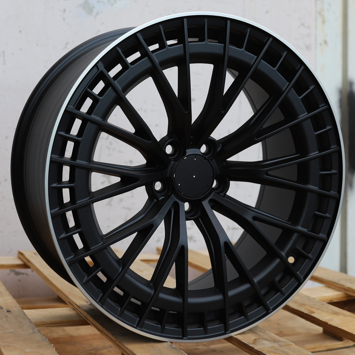 E53 AMG V2 Style Wheels Satin Black Machine Lip | MB23