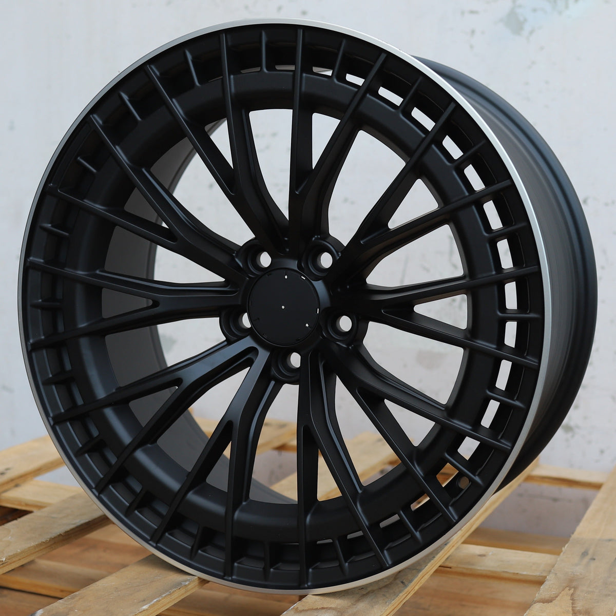 E53 AMG V2 Style Wheels Satin Black Machine Lip | MB23