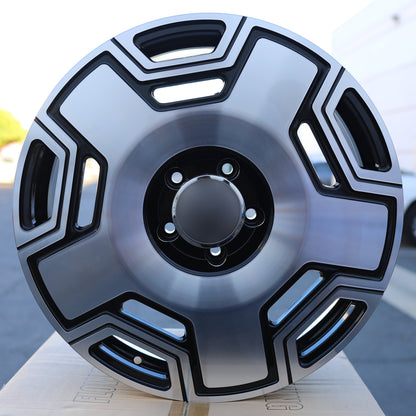 Maybach Style Wheels Black Machine Face | MB24