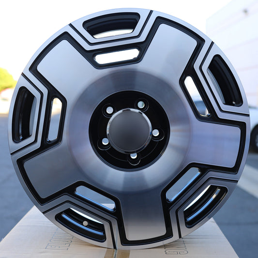 Maybach Style Wheels Black Machine Face | MB24