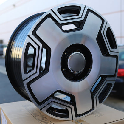 Maybach Style Wheels Black Machine Face | MB24