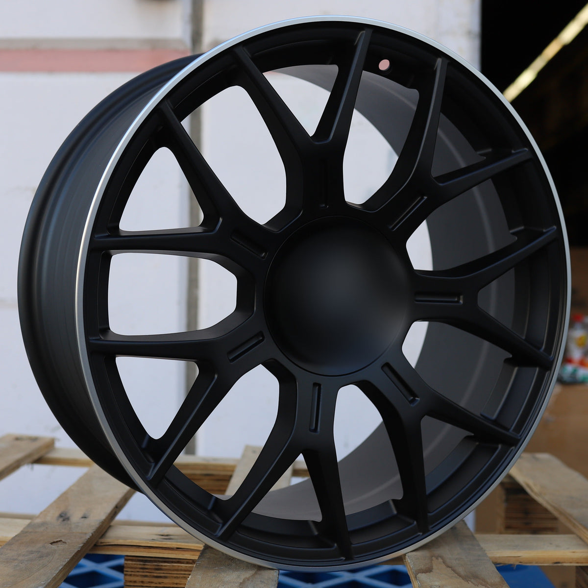 GLC AMG Style Wheels Satin Black Machine Lip | MB26