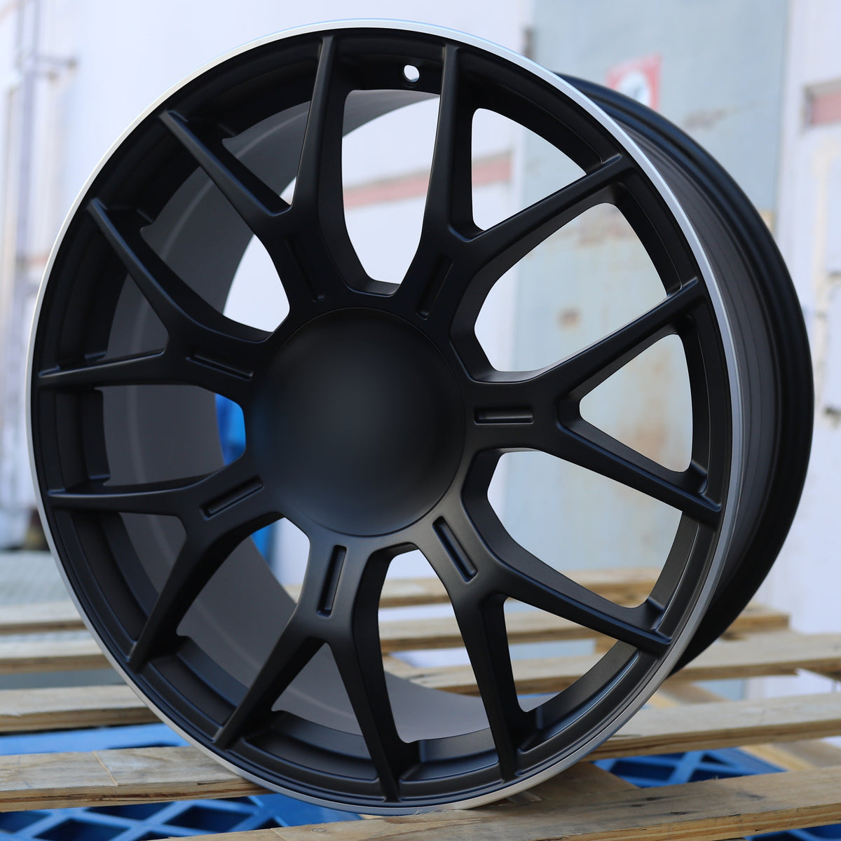 GLC AMG Style Wheels Satin Black Machine Lip | MB26